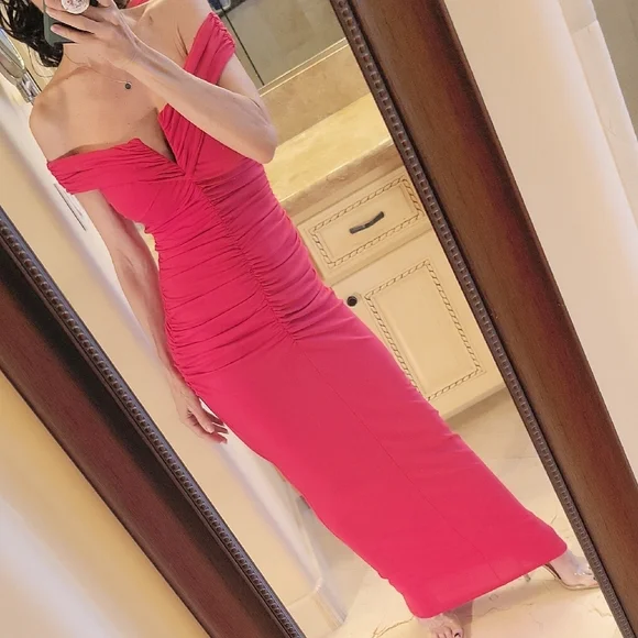 red monaco maxi dress Monaco Red Dress with Scarf S